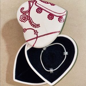 Pandora Moments Snake Chain Bracelet / Storage Box